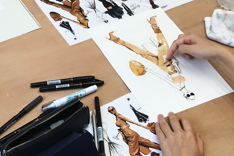 初心者から人物画の描き方1|ファッションイラスト・おしゃれイラスト絵画教室|スタジオトリコ|東京|